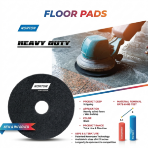 Norton Floor Pad — Stripping (Black)
